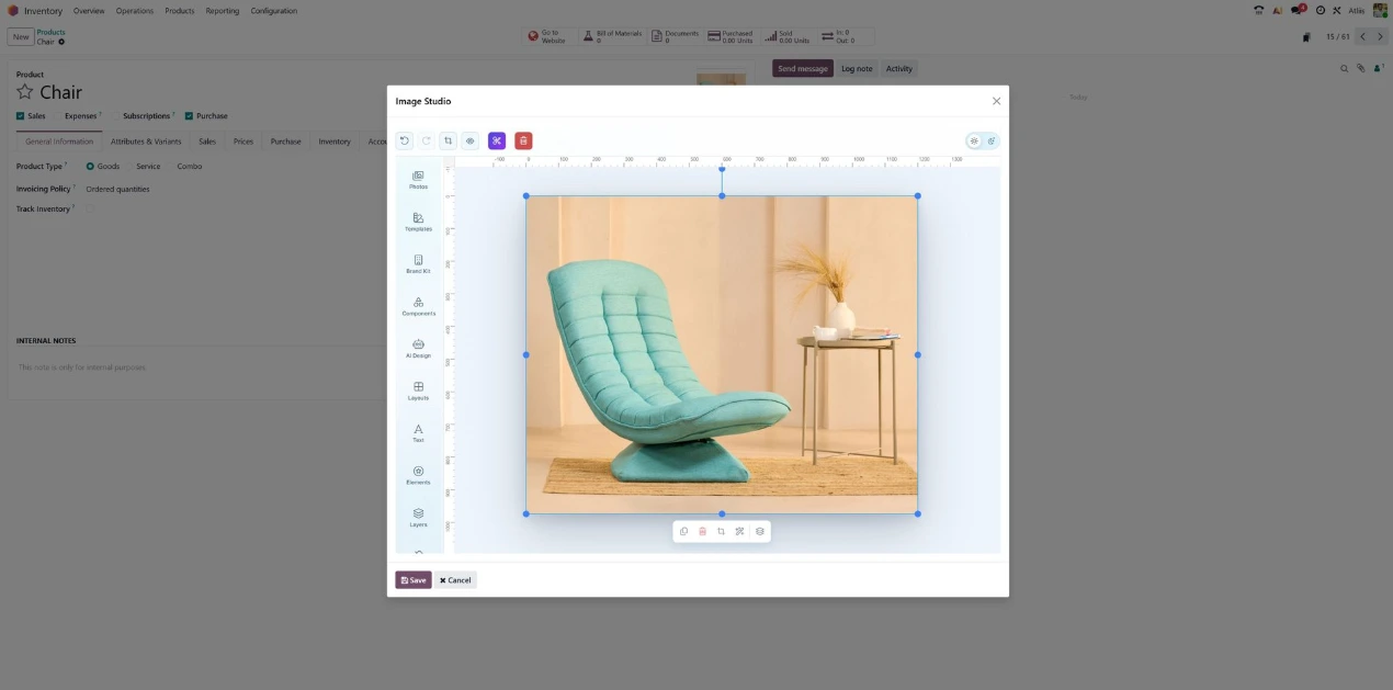 Atliis Studio Odoo Editor Preview