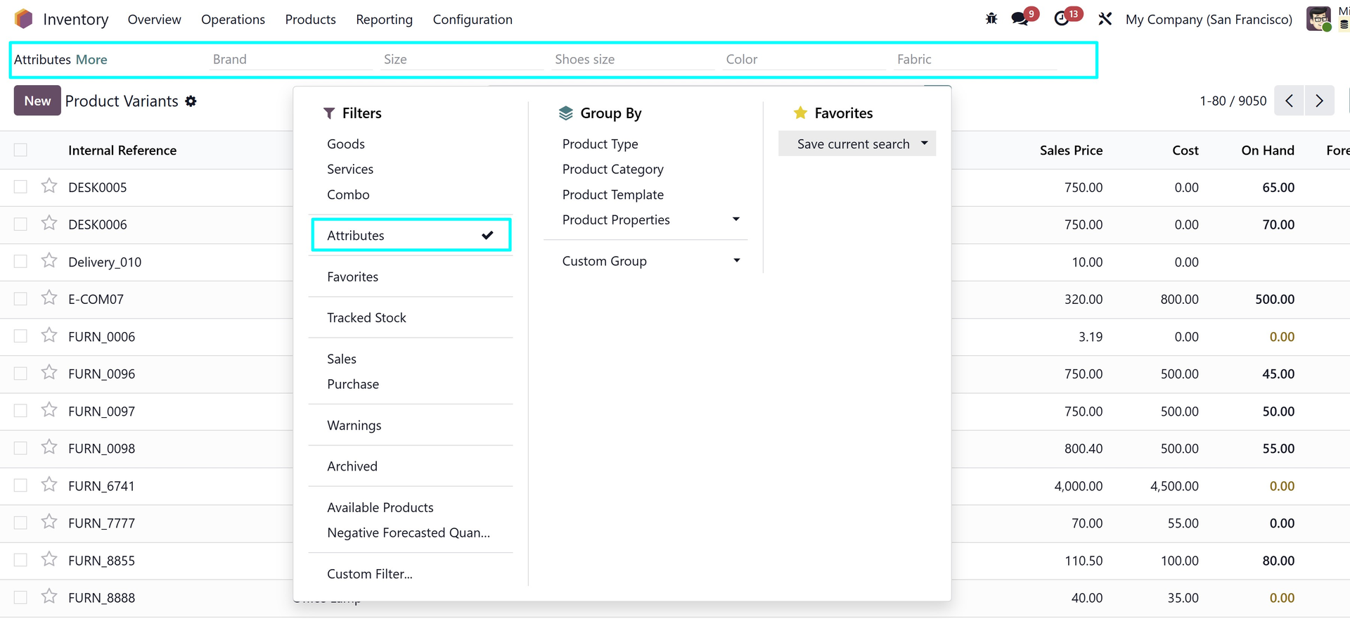 Product Attribute Filter