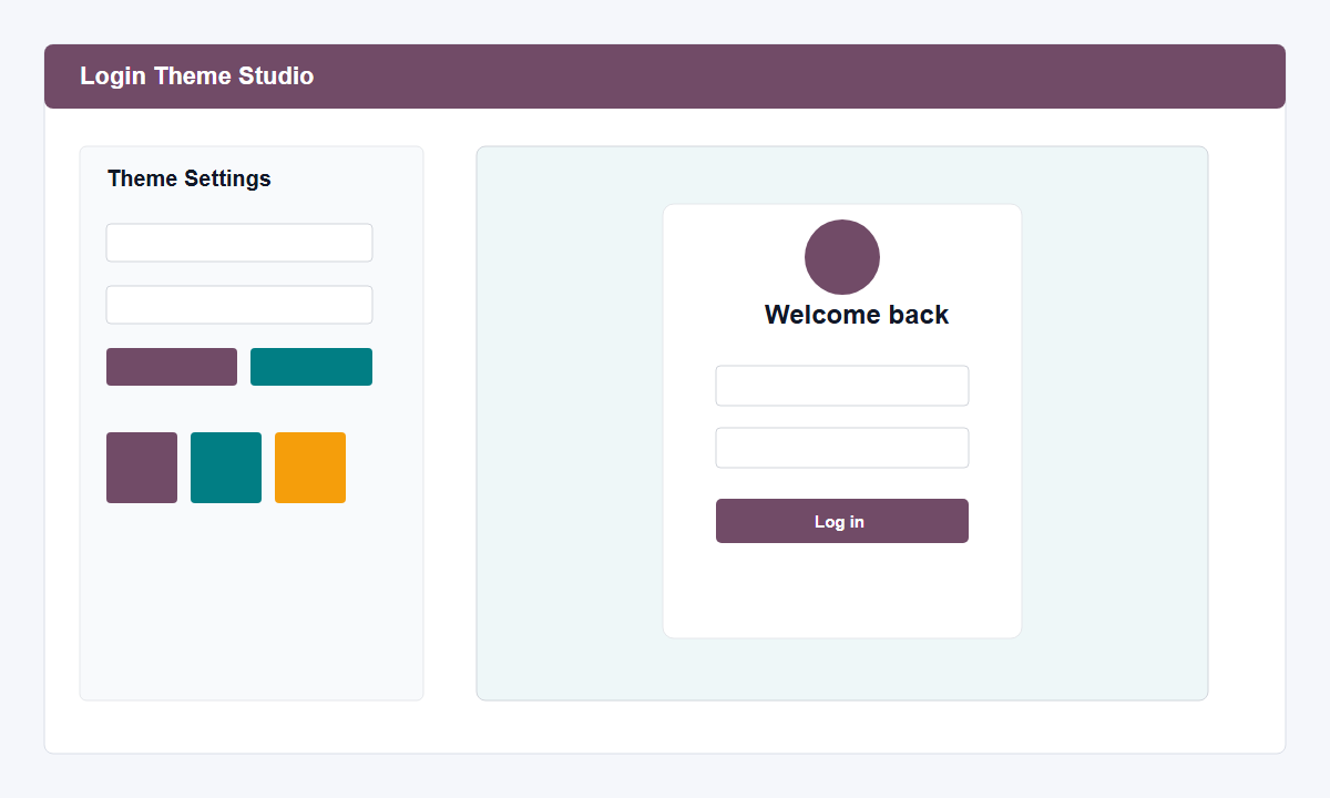 Theme editor and preview