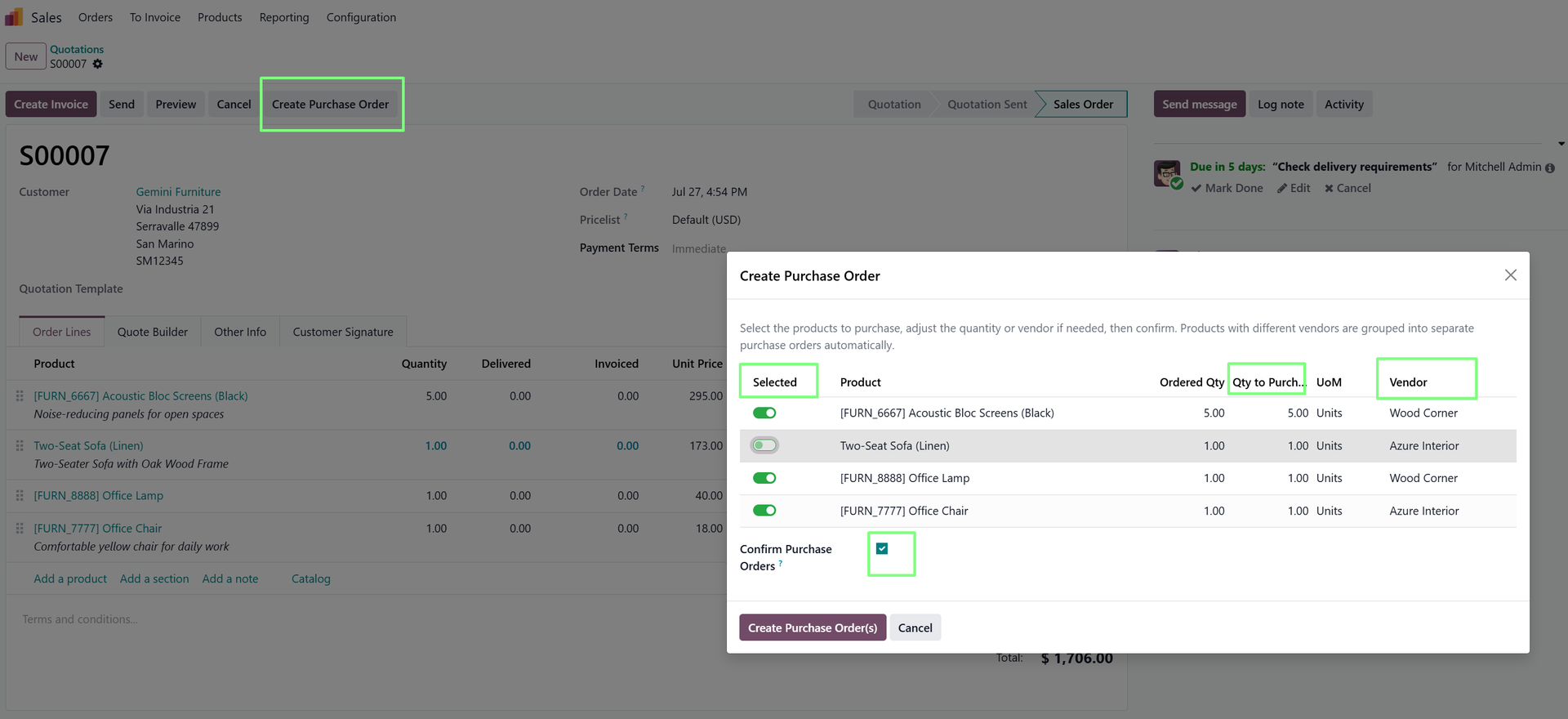 Wizard and Select What to Purchase